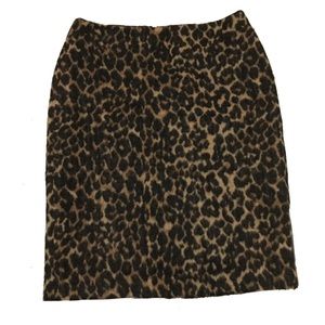 Talbots cheetah print mini skirt. Size 2p.